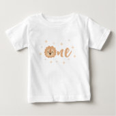 Schattige baby lion gezicht 1e verjaardagsjongen c (Voorkant)