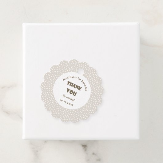 Schattige Baby Lion Oerwoud dank u verjaardagsguns Bedankjes Labels (In situ)