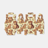  Schattige Baby Lion Pattern Bedankdoosjes (Uitgevouwen)