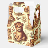  Schattige Baby Lion Pattern Bedankdoosjes (Geopend)