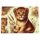  Schattige Baby Lion Pattern Groot Cadeauzakje (Voorkant)
