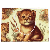  Schattige Baby Lion Pattern Groot Cadeauzakje (Achterkant)