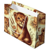  Schattige Baby Lion Pattern Groot Cadeauzakje (Voorkant Gekanteld)