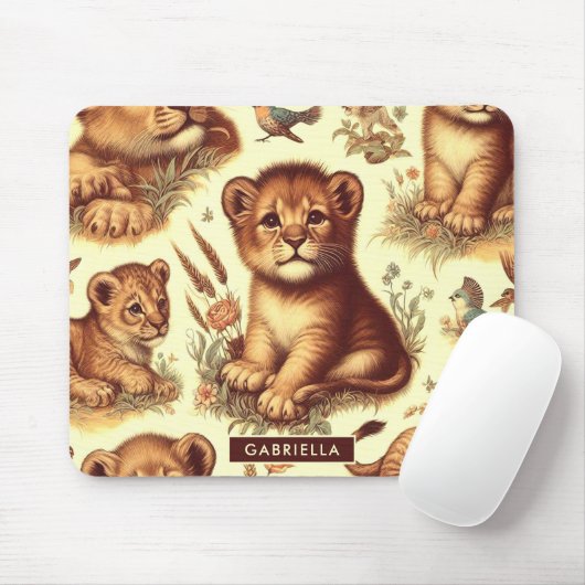  Schattige Baby Lion Pattern Muismat (Met muis)