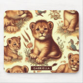  Schattige Baby Lion Pattern Muismat (Voorkant)