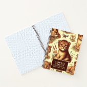 Schattige Baby Lion Pattern Notitieboek (Binnen)