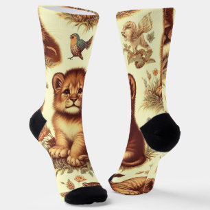  Schattige Baby Lion Pattern Sokken