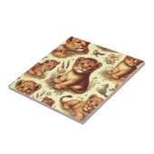  Schattige Baby Lion Pattern Tegeltje (Zijkant)