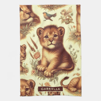  Schattige Baby Lion Pattern Theedoek