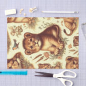  Schattige Baby Lion Pattern Tissuepapier (Craft)