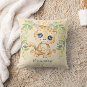 Schattige baby luipaard Cute jungle dier Kussen