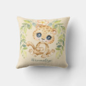 Schattige baby luipaard Cute jungle dier Kussen (Achterkant)
