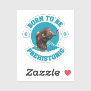 Schattige baby mammoet prehistorische kinderen Din Sticker