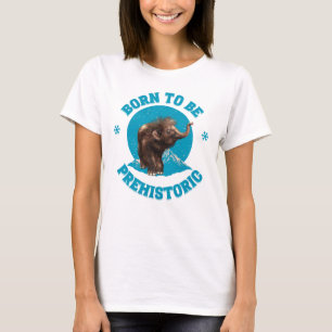 Schattige baby mammoet prehistorische kinderverjaa t-shirt