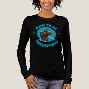 Schattige baby mammoet prehistorische kinderverjaa Tri-Blend shirt