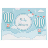 schattige baby meid die onder de douche zit groot cadeauzakje (Voorkant)