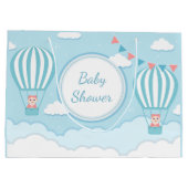 schattige baby meid die onder de douche zit groot cadeauzakje (Achterkant)