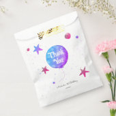 Schattige Baby Meisje Ballon 1e Verjaardag Bedankzakje (Gezegeld)