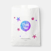 Schattige Baby Meisje Ballon 1e Verjaardag Bedankzakje (Voorkant)