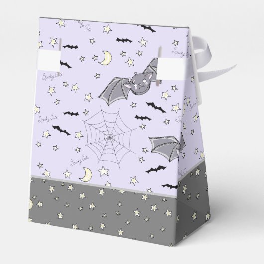 Schattige Baby Meisje Vleermuizen Halloween & Herf Bedankdoosjes (Achterkant)