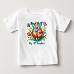 Schattige baby meisjes fee eerste Pasen