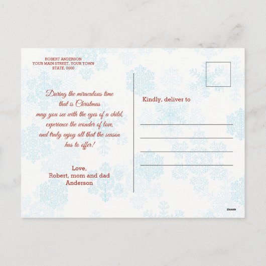 Schattige baby mijn eerste kerst Santa-hoed Holida Feestdagenkaart (Achterkant)