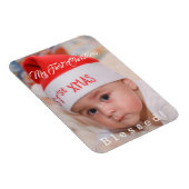 Schattige baby mijn eerste kerst Santa-hoed Holida Magneet (Rechterzijde)