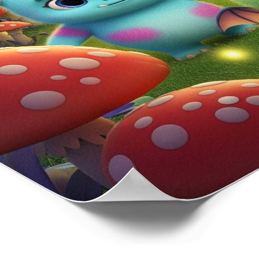 Schattige Baby-monsters Poster (Hoek)