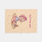 Schattige Baby-motief Fleece Deken (Voorkant (Horizontaal))