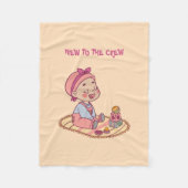 Schattige Baby-motief Fleece Deken (Voorkant)