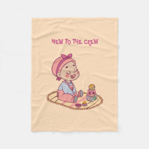 Schattige Baby-motief Fleece Deken