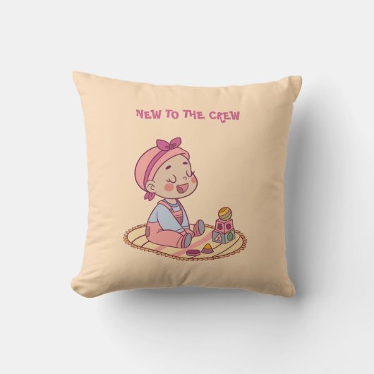 Schattige Baby-motief Kussen (Voorkant)
