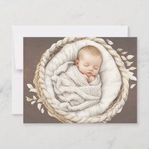 Schattige Baby-neutraal briefkaart