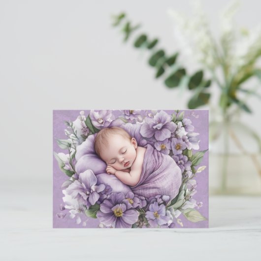 Schattige Baby-neutraal briefkaart (Staand voorkant)