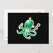 schattige baby octopus briefkaart (Voorkant / Achterkant)