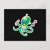 schattige baby octopus briefkaart (Voorkant)