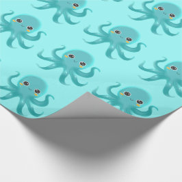 Schattige Baby Octopus Cadeaupapier