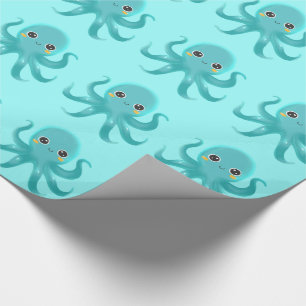 Schattige Baby Octopus Cadeaupapier