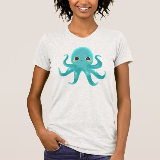 Schattige Baby Octopus T-shirt (Voorkant)