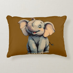 Schattige Baby Olifant Accent Kussen