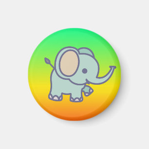 Schattige baby olifant cartoon-47767 magneet