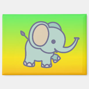 Schattige baby olifant cartoon-47767 magneet