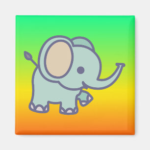 Schattige baby olifant cartoon-47767 magneet