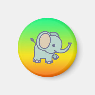 Schattige Baby Olifant Cartoon-47767 Magneet