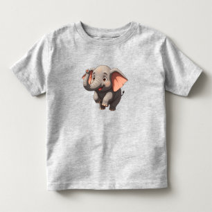 Schattige baby olifant cartoon kinder shirts