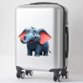 Schattige baby olifant cartoon sticker (Koffer)