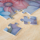 Schattige Baby olifant in een pasteltuin Legpuzzel (Zijkant)