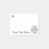 Schattige baby olifant jongen post-it® notes (Voorkant)