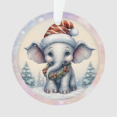 Schattige Baby Olifant Kleinkind Ornament (voorkant)