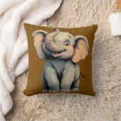 Schattige Baby Olifant Kussen (Deken)